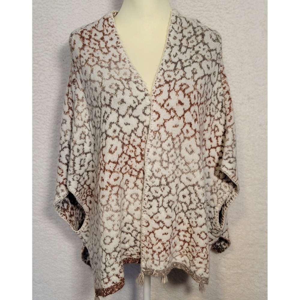 Knox Rose Sweater Vest Free Size Open‎ Front Duster Cardigan Small Flaw 1291